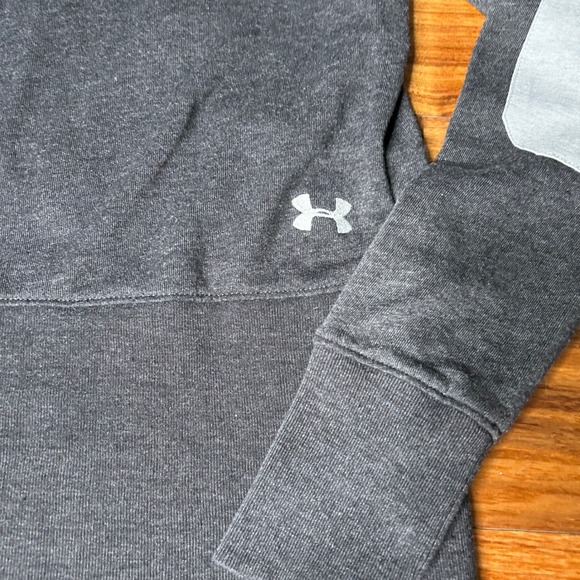 Under‎ Armour ColdGear Marines Hoodie Gray Elbow Patches Men's Size Medium - Picture 2 of 9